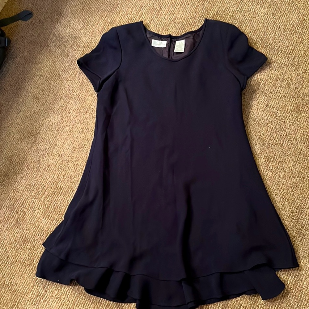 Navy blue dress.  Size 16.